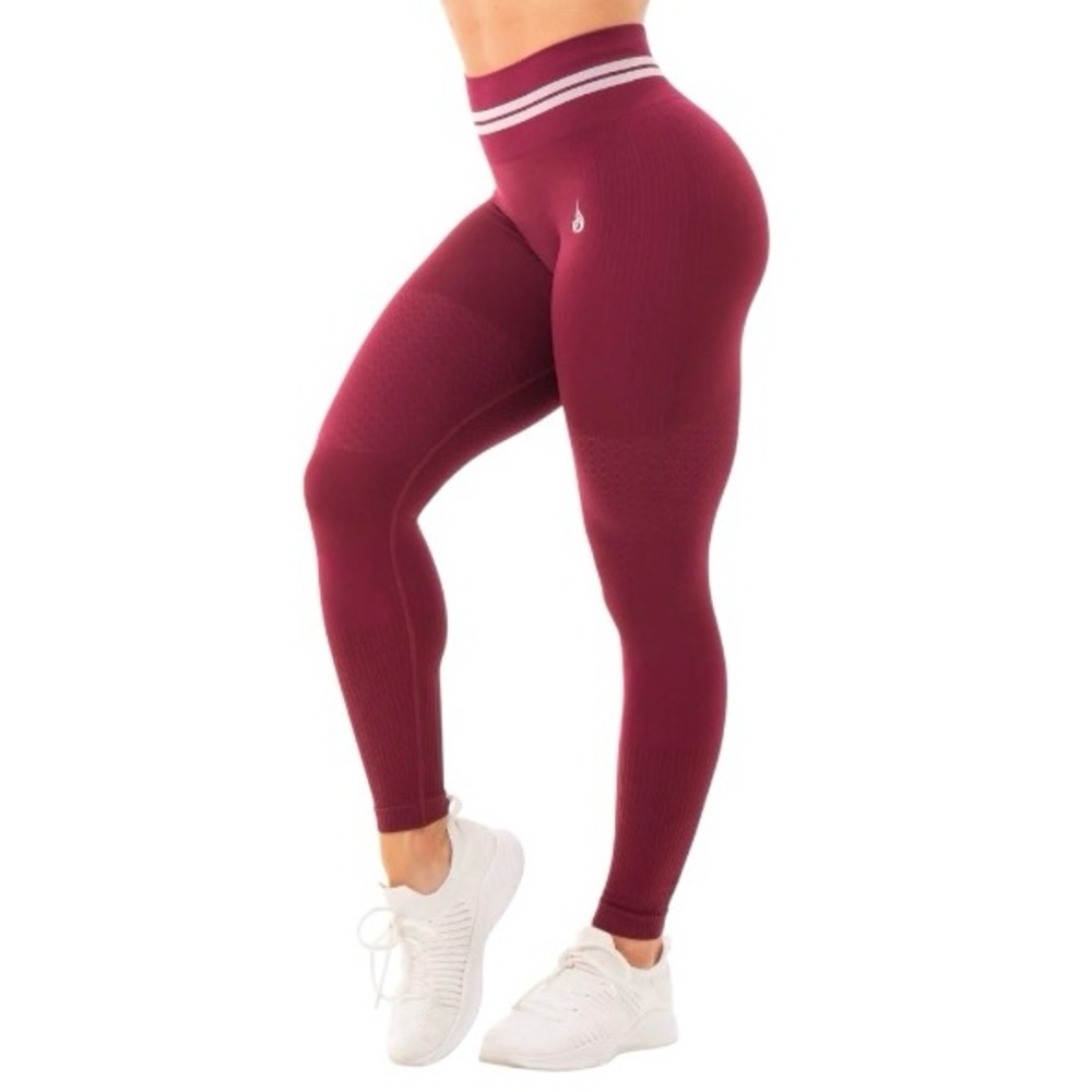 Ryderwear Freestyle High Waist Leggings Sz S - Maroon Red (Full Length)